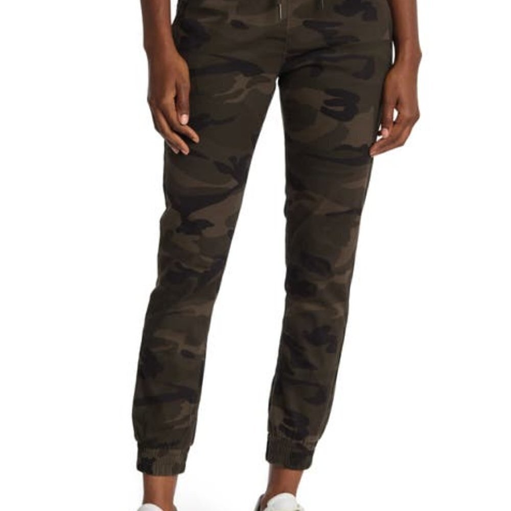 𝅺RDI Bnwot Waffle Joggers New Stretch Drawstring Green Camo Pant
